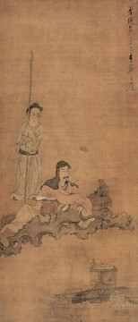 陳洪綬煉花圖