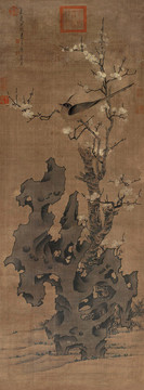 陳洪綬梅雀圖