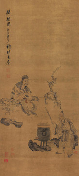 陳洪綬釀桃圖