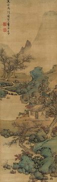 藍瑛梅花書屋圖