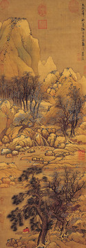 藍(lán)瑛溪山雪霽圖