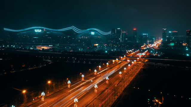 天府大道夜景