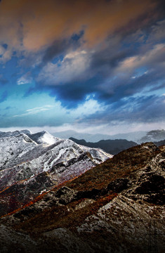 坝上雪景