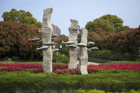 长江鲥鱼雕塑