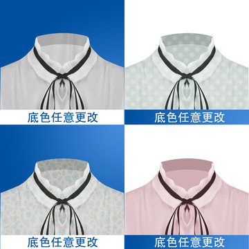 證件照服裝矢量分層素材學(xué)生襯衣