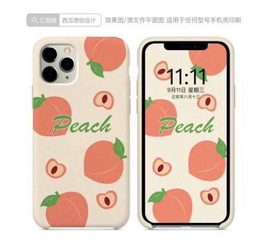 手機(jī)殼圖案水蜜桃