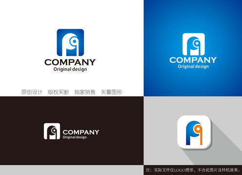 Pq字母logo设计PQ标志