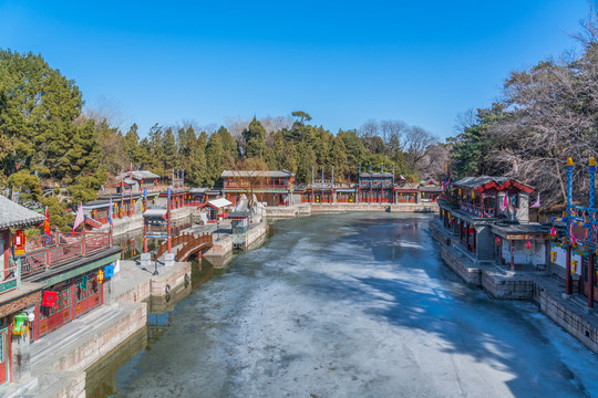 北京颐和园建筑风景