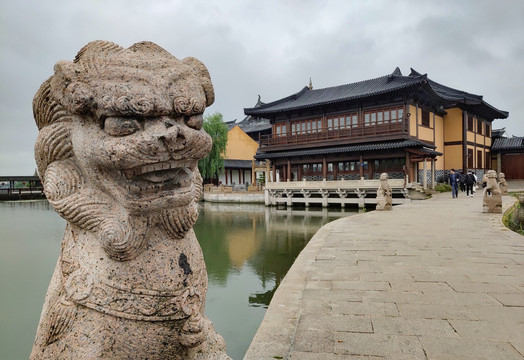 锦溪古镇石狮子莲池禅寺