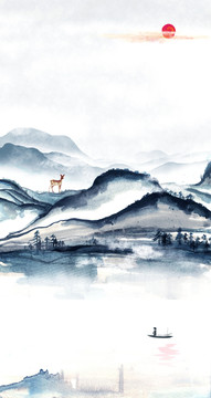 新中式山水畫
