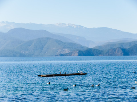 泸沽湖木舟