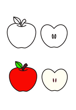 蘋(píng)果簡(jiǎn)筆畫(huà)