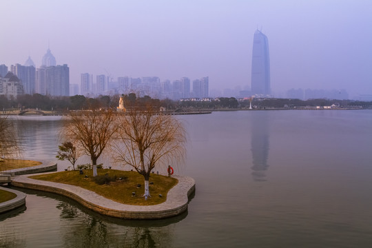 金鸡湖风光