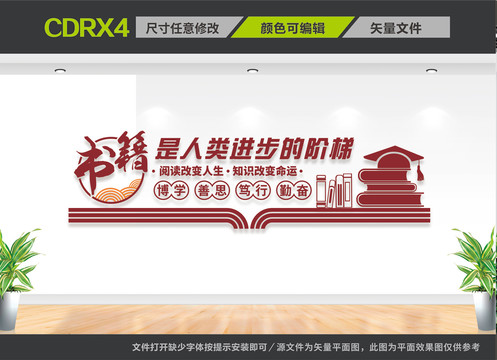 讀書文化墻