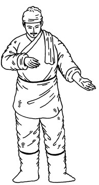 古代人物線稿圖