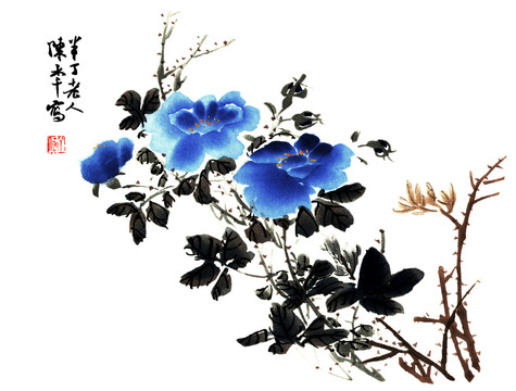 陳半丁月季