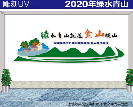 綠水青山就是金山銀山文化墻