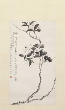 陈师曾梨花图轴