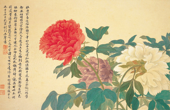 惲南田菊花