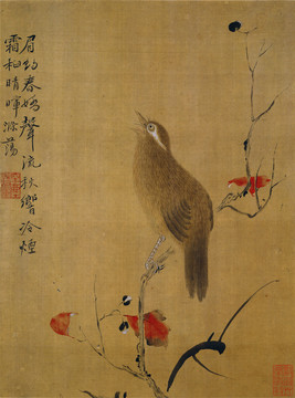 惲南田花鳥圖