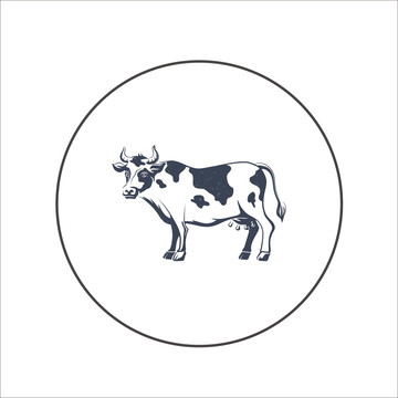 奶牛矢量图