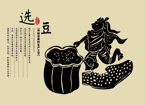 傳統(tǒng)手工豆腐選豆