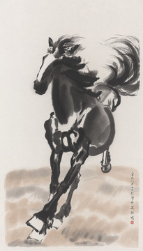徐悲鴻奔馬圖