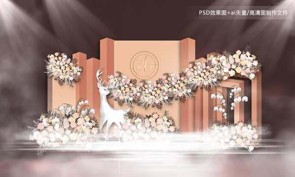 粉色系婚禮