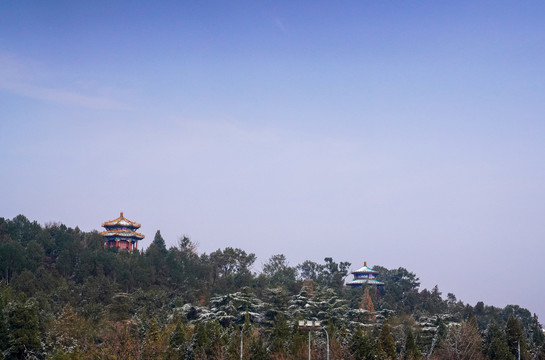 北京天安门故宫雪景