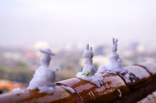 北京天安门故宫雪景