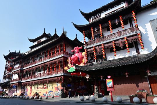 上海城隍庙的老建筑