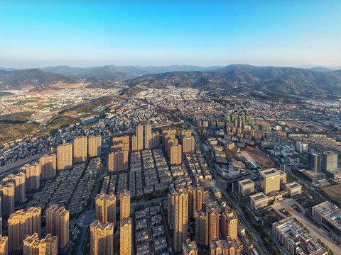 城市住宅鸟瞰