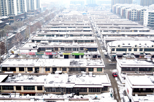 乡镇雪景