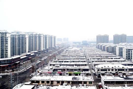 乡镇雪景