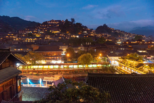 西江千户苗寨夜景