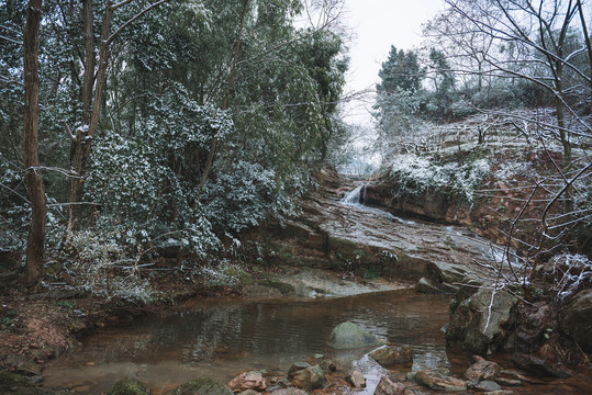 龙泉山雪景