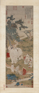 丁云鵬掃象圖