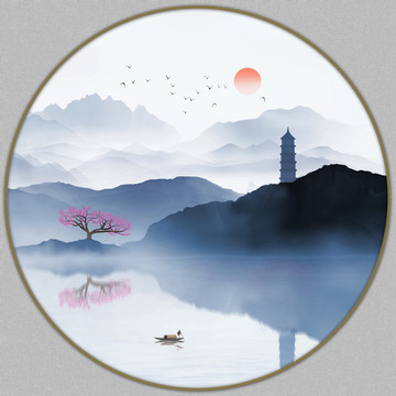 新中式水墨裝飾畫