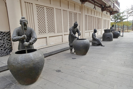 餐館雕塑