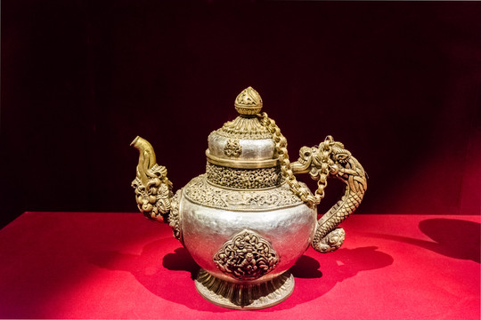 民国铜质茶壶