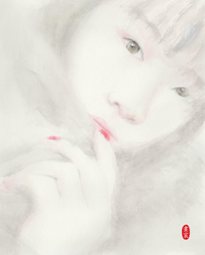 唯美朦朧女孩
