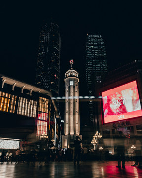 重庆解放碑夜景