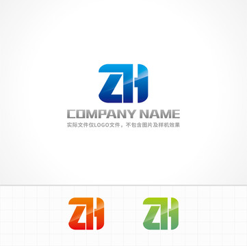 ZH字母LOGO