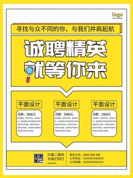 招聘海報