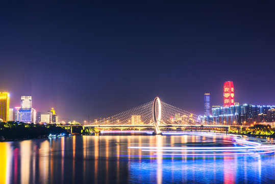 柳州白沙大橋夜景