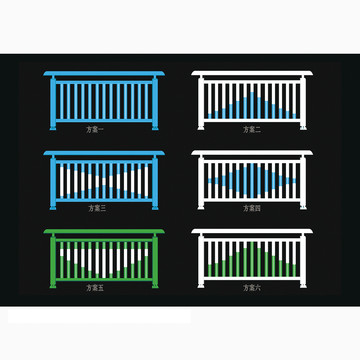 马路护栏效果图