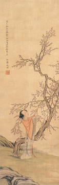 改琦賞梅圖