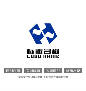 FS字母标志科技logo