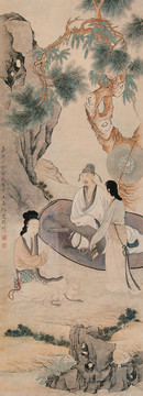 改琦 松蔭聽阮圖