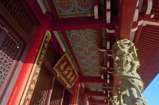 中式传统建筑局部影像